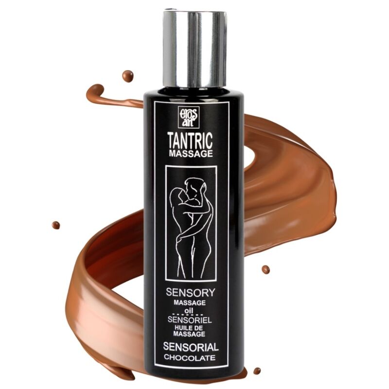 Huile de massage tantrique naturelle et aphrodisiaque au chocolat 100 ml