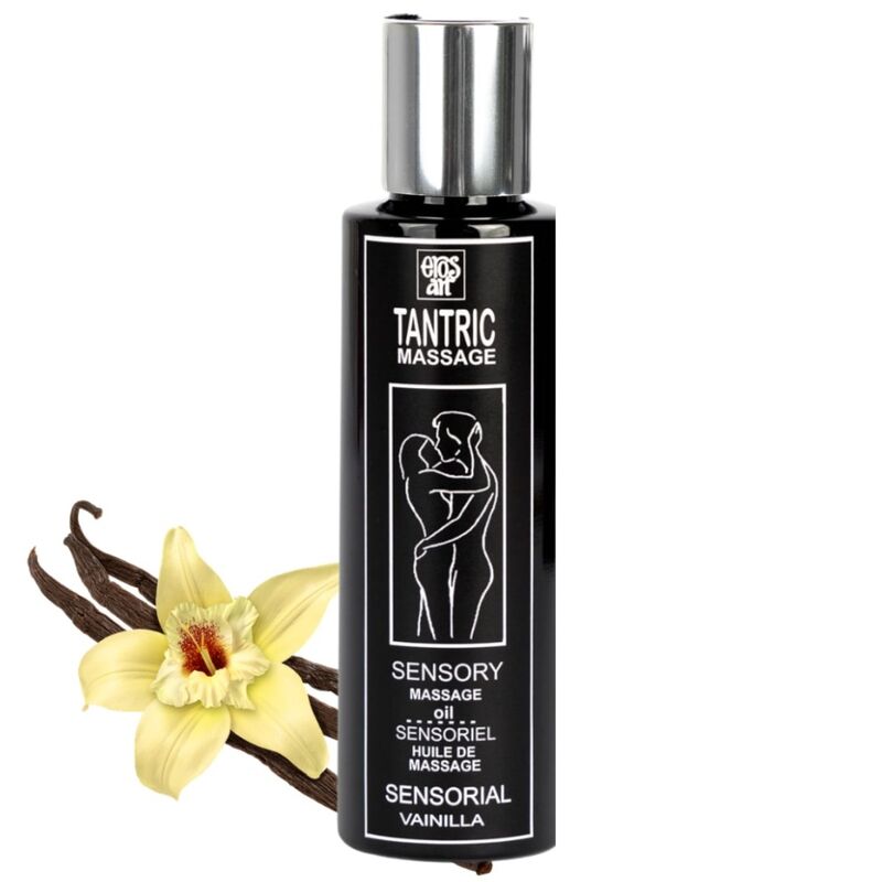 Huile de massage tantrique naturelle et vanille aphrodisiaque 100 ml