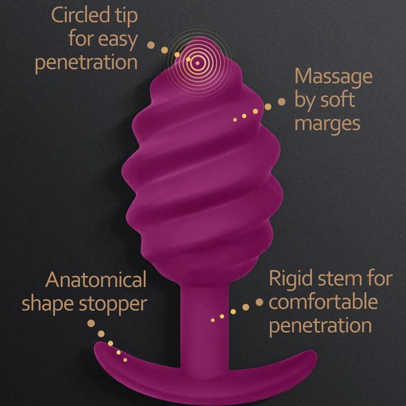 Gplug twist 2 plug anal violet