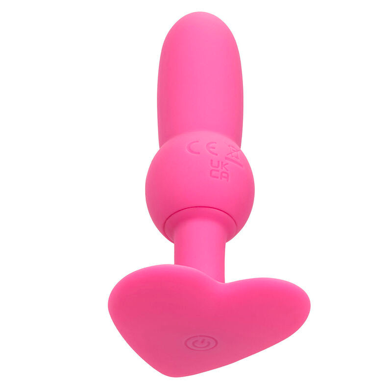 First time sonde anal plug perlée 10 vibrations rose