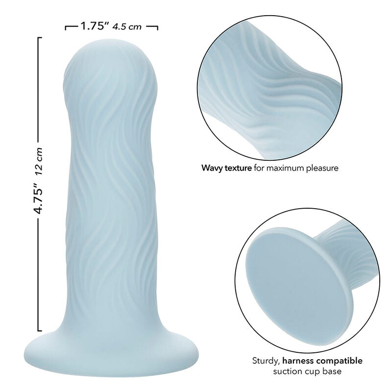 Wave rider plug anal en mousse bleu
