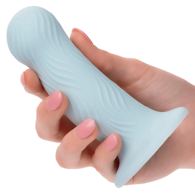 Wave rider plug anal en mousse bleu