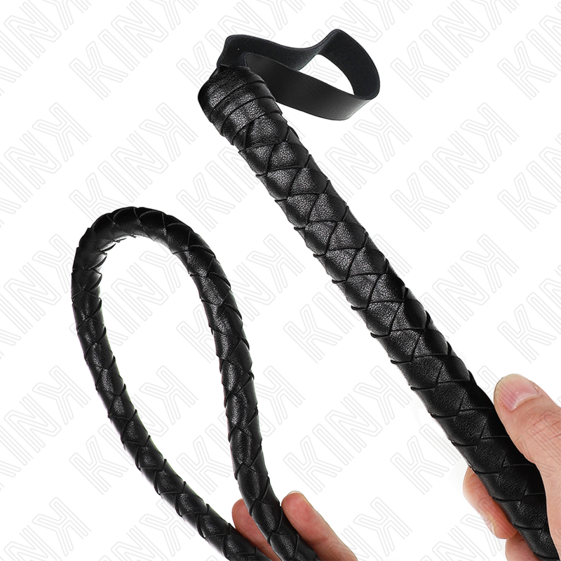 Fouet long serpent noir 210 cm