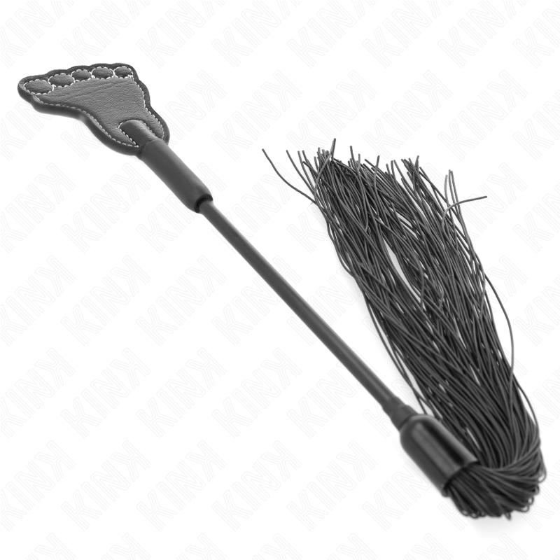 Pagaie en forme de pied avec fouet à gland 31 cm