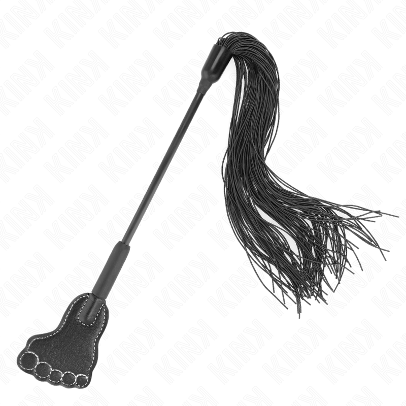 Pagaie en forme de pied avec fouet à gland 31 cm
