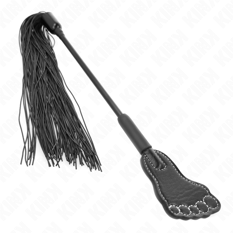 Pagaie en forme de pied avec fouet à gland 31 cm