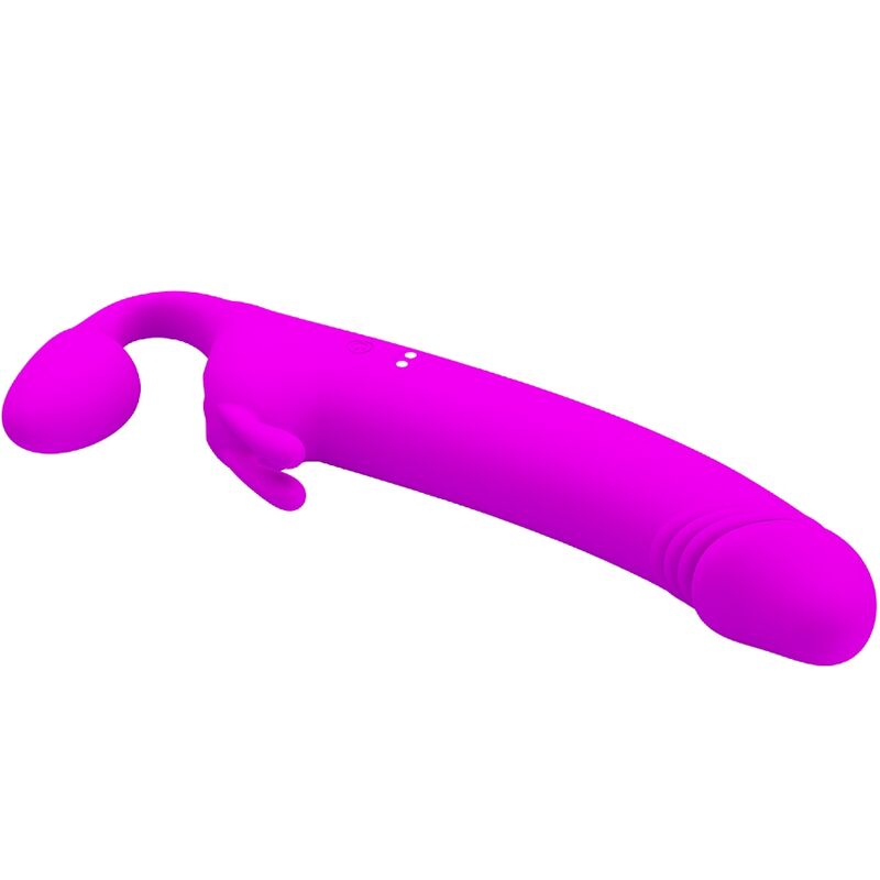 Zanini strapless strap-on 10 vibrations violet