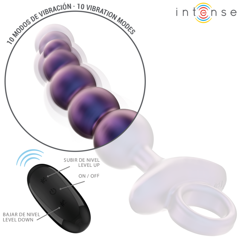 Tito plug anal vibrant modèle 3 télécommande
