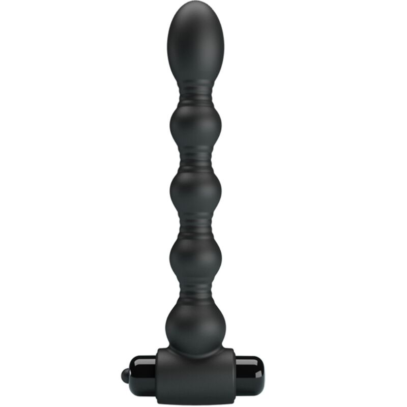 Plug anal lynn silicone 10 vibrations noir