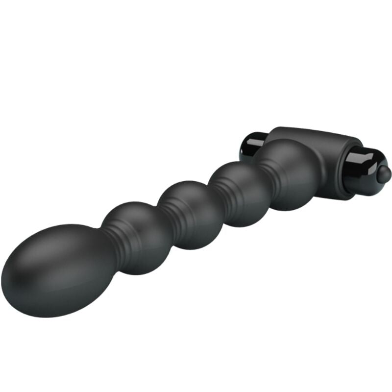Plug anal lynn silicone 10 vibrations noir