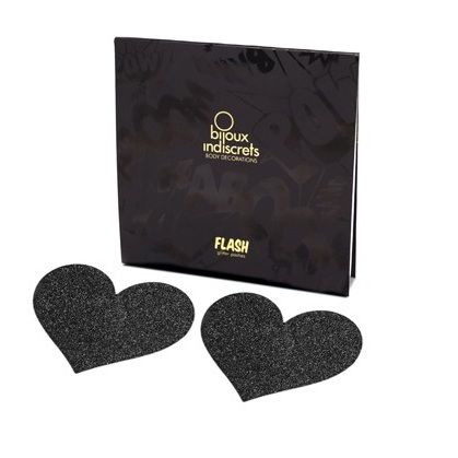 Indiscrets flash coeur noir coupes de tamelon