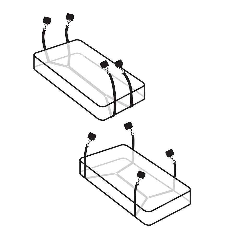 Retenues de matelas wraparound