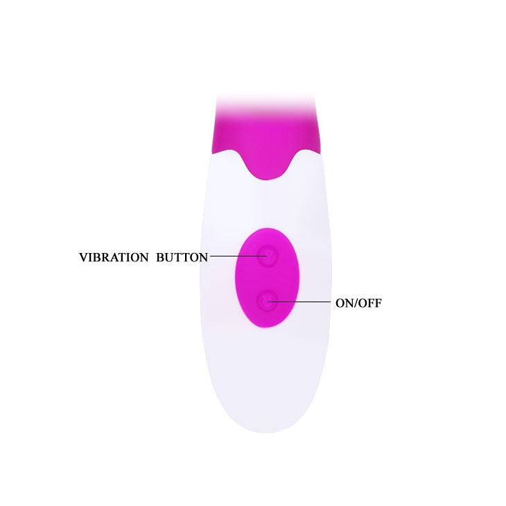 Flirtation vibrateur alvis avec stimulateur de clitoris
