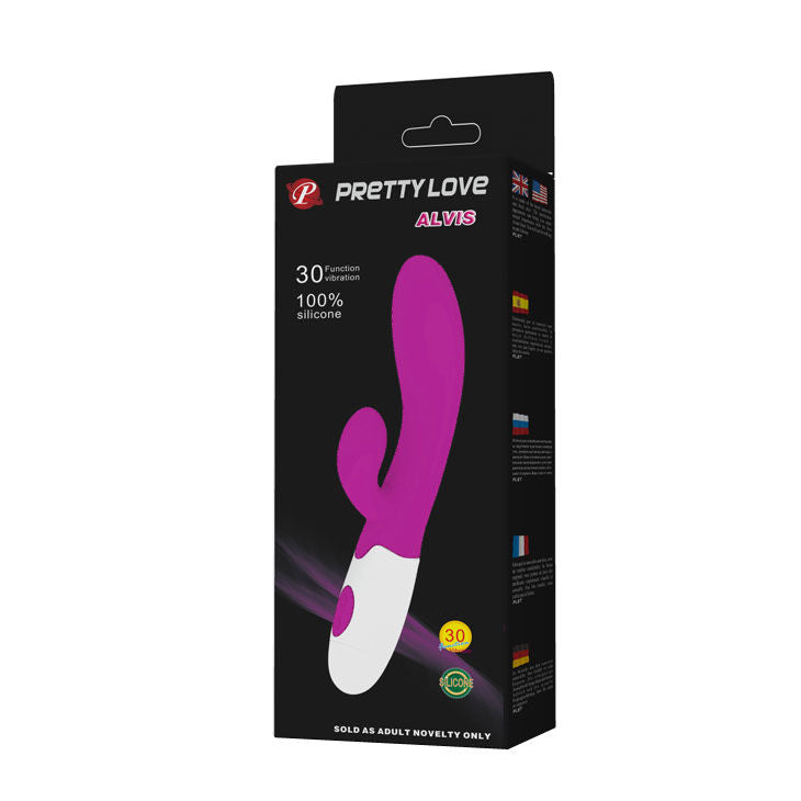 Flirtation vibrateur alvis avec stimulateur de clitoris