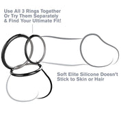 Silicone 3 anneaux stamina set