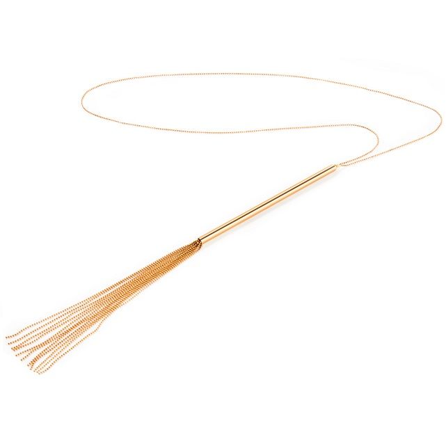 Magnifique collier chaîne / fouet métal