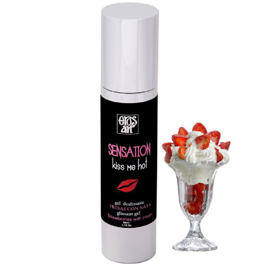Sensattion lubrifiant naturel fraises  la crème 50 ml