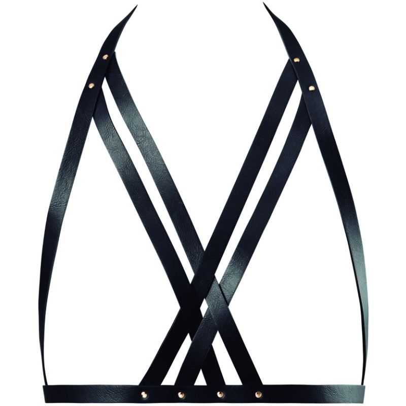 Soutien-gorge licol harnais noir