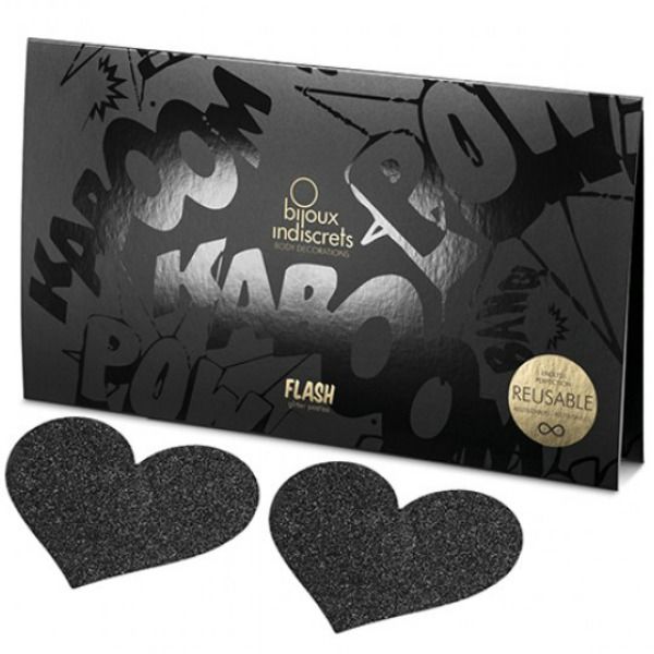 Indiscrets flash coeur noir coupes de tamelon