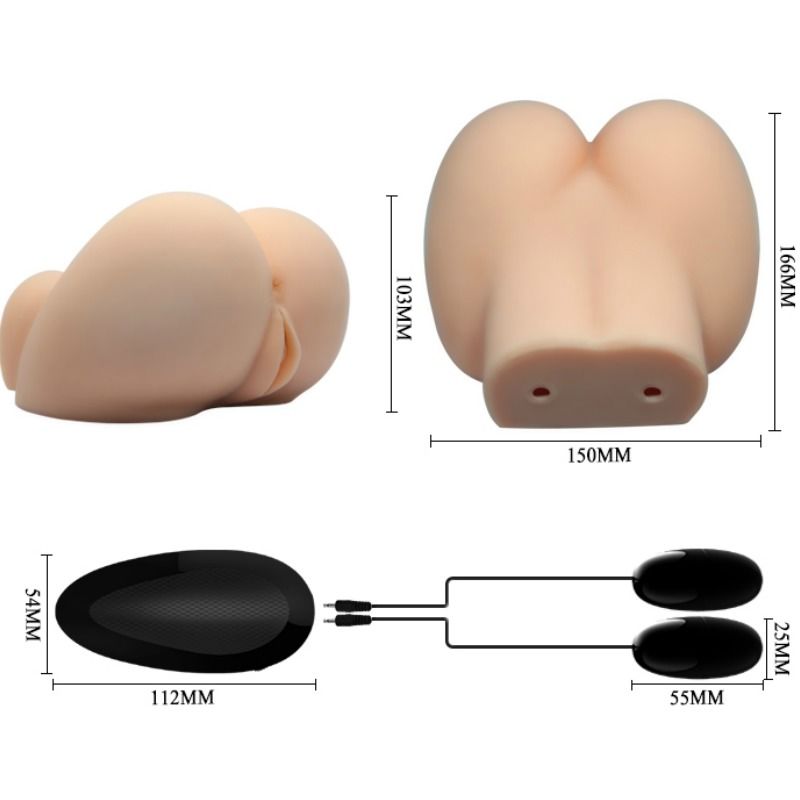 Vagin et anus réalistes avec position de vibration 6