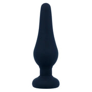 Plug anal pipo s silicone noir 9,8 cm