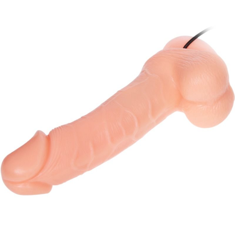 Gode réaliste dong vibration et rotation 20 cm