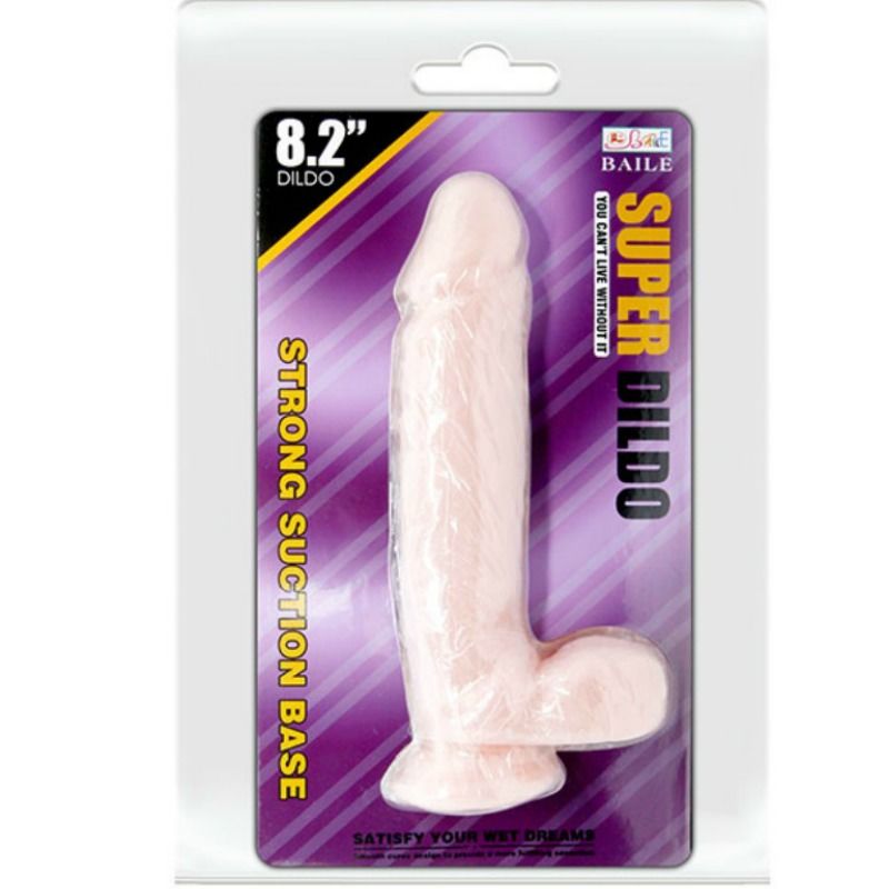 Gode naturel super réaliste 21.5 cm