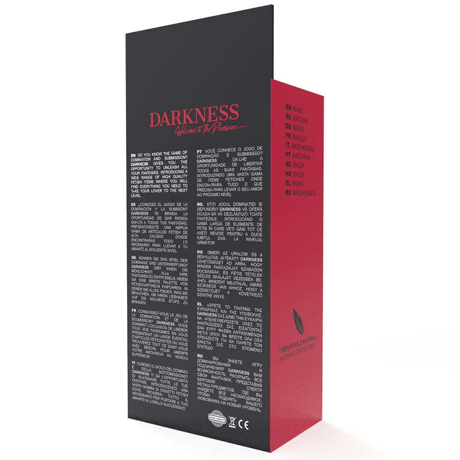 Masque noir droit