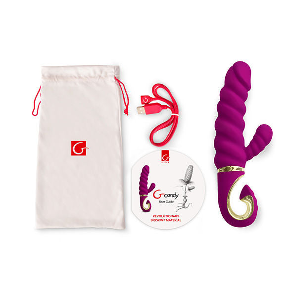 Fun toys lapin vibrateur gcandy sweet framboise