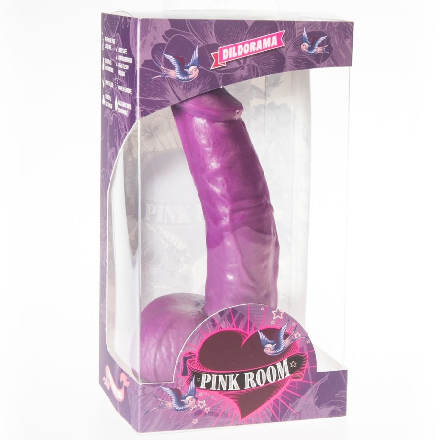 Gode réaliste connor violet 16 cm