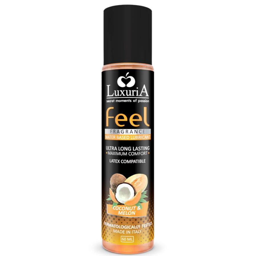 Luxuria feel lubrifiant base d'eau de coco et de melon 60 ml